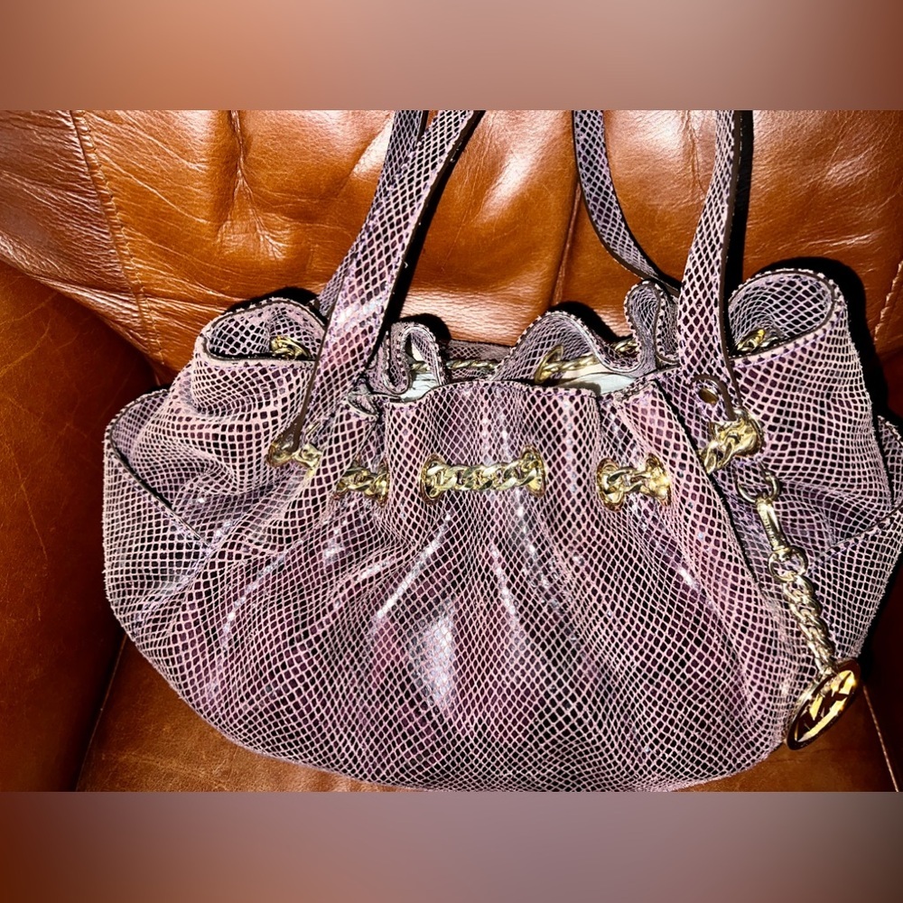 Michael Kors Python Embossed Leather Jet Set Chai… - image 4